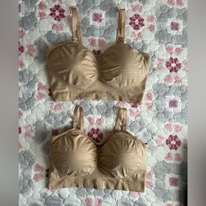 Set of 2- Kindred Bravely Beige Sublime Hands-Free Pumping & Nursing Bras 1X/1T